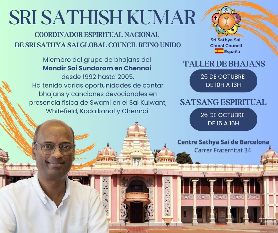 Taller de bhajans y Satsang espiritual en Barcelona | 26 de octubre