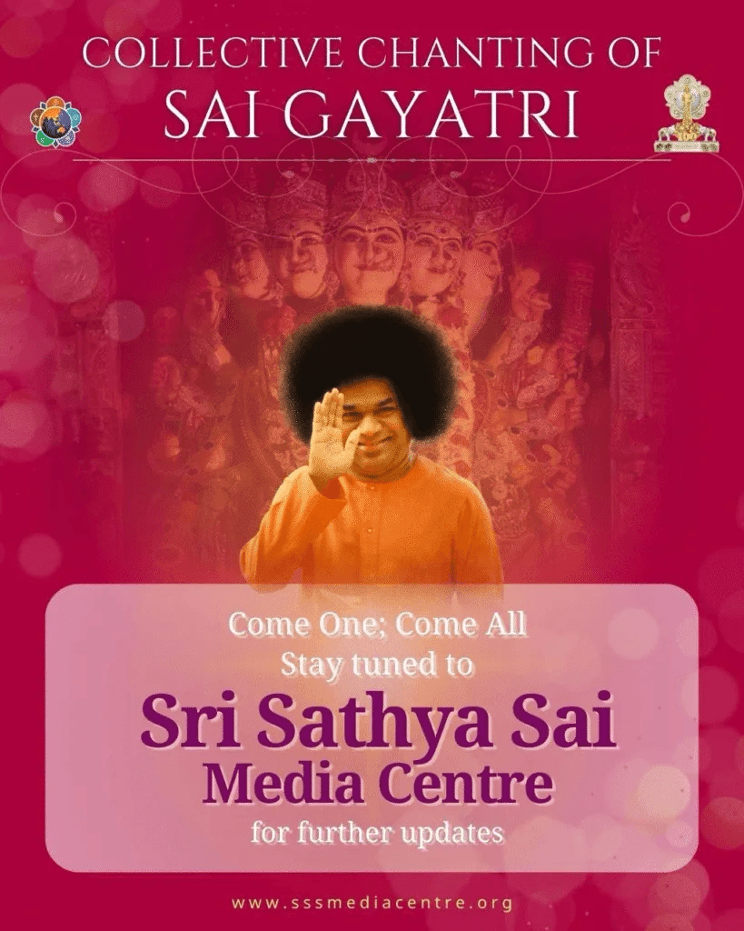 Canto colectivo de Sai Gayatri por la paz y la armonía mundial | Domingo 15 de junio de 2025, de 16 a 16:45h