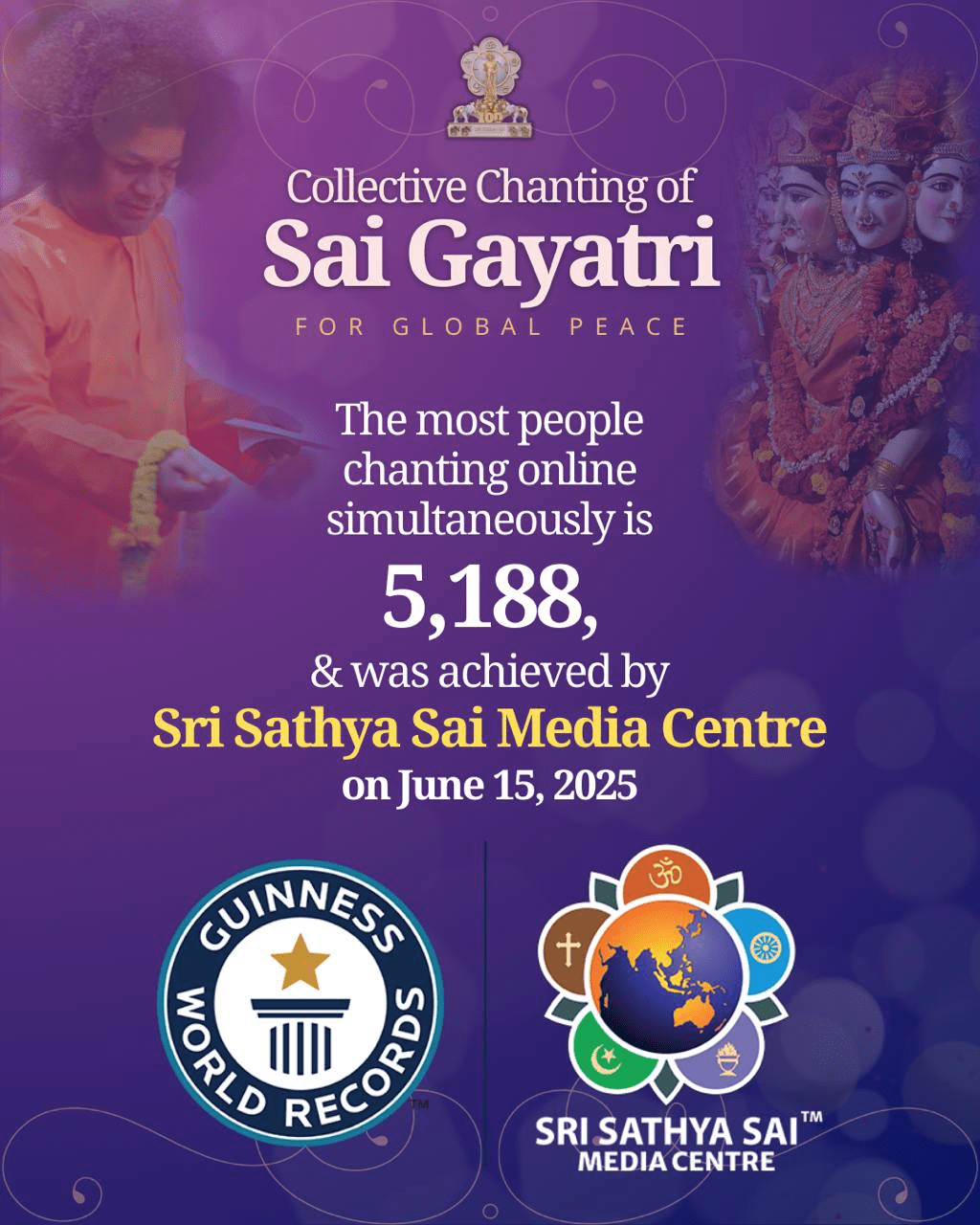 El Centro de Medios Sri Sathya Sai ingresa al Libro Guinness de los Récords Mundiales