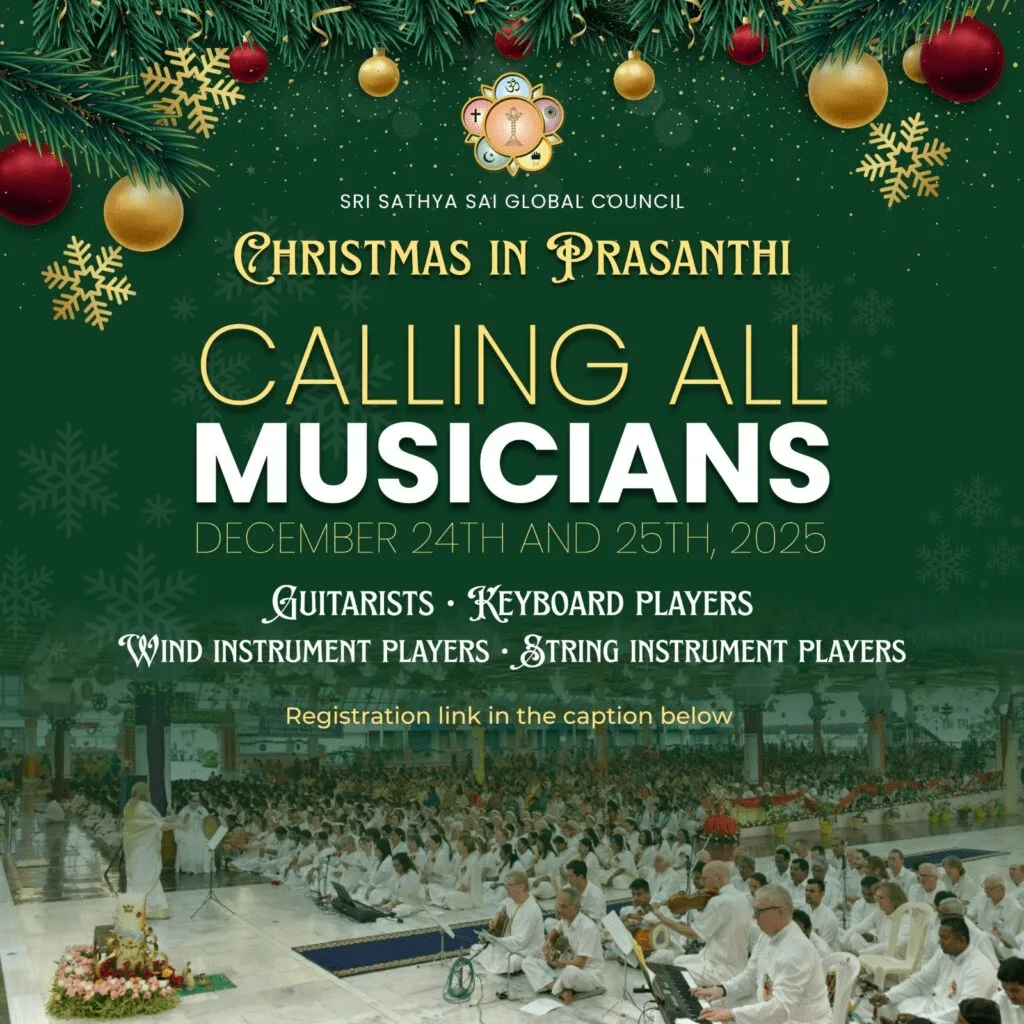 Navidad 2025 en Prasanthi Nilayam