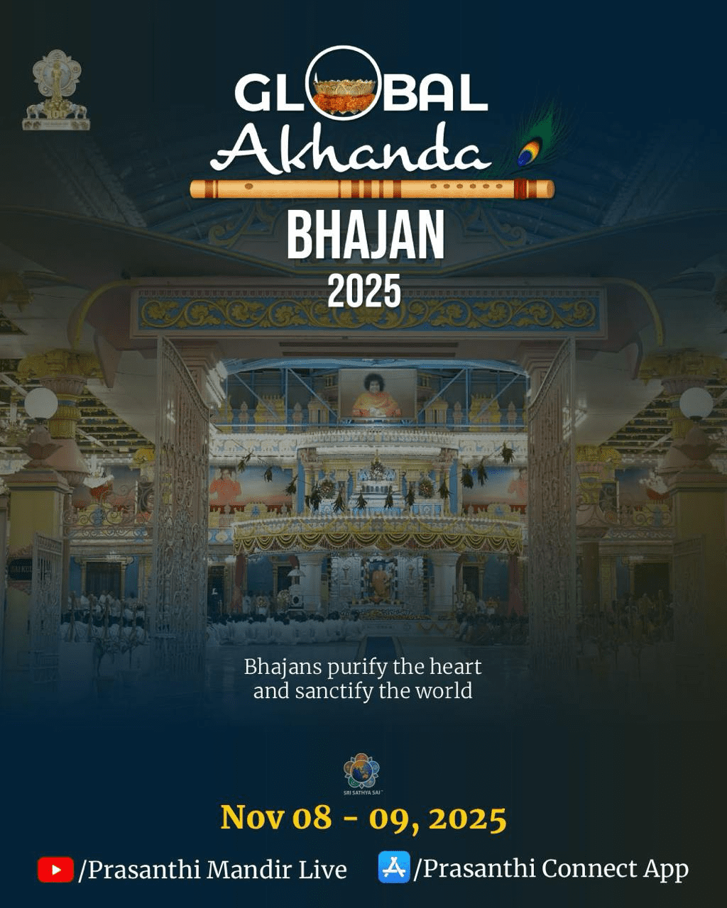 Akhanda Bhajan Global 2025 🇪🇸 España participa con sus bhajans a las 18:52h (17:52h en Canarias)