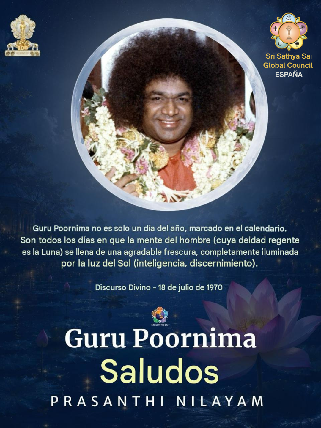 Feliz Guru Purnima 2026, de SSSGC España