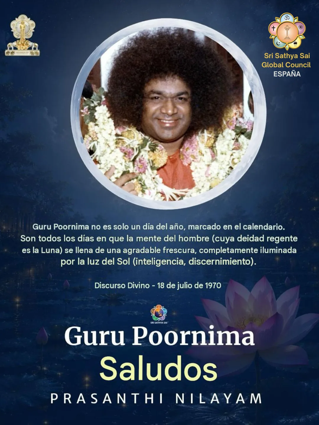 Feliz Guru Purnima 2026, de SSSGC España