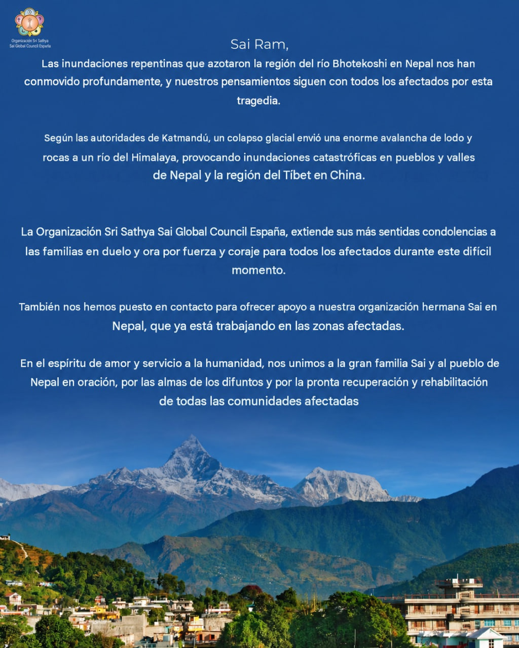 Orando por Nepal 🙏