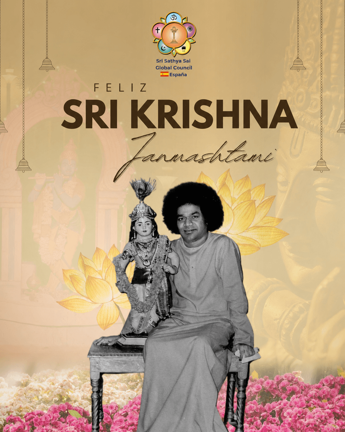 SSSGC España les desea un feliz Krishna Janmashtami 2026 🪷🦚